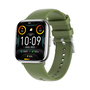 Myphone Montre Connectée Smartwatch Pastel Silver Green – Écran AMOLED 1,75", Bluetooth 5.3, IP67, Cardio, Pas à Pas, Silicone