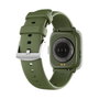 Myphone Montre Connectée Smartwatch Pastel Silver Green – Écran AMOLED 1,75", Bluetooth 5.3, IP67, Cardio, Pas à Pas, Silicone