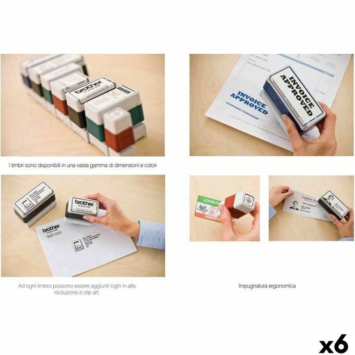 Timbre Brother Noir (6 Unités)