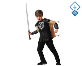 BigBuy Carnival Déguisement Roi Médiéval Enfant Noir 5-6 Ans
