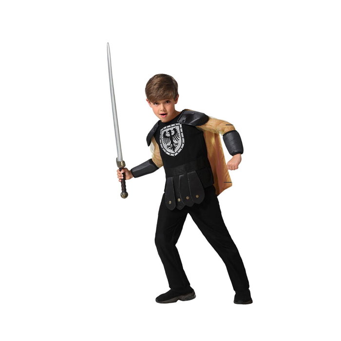 BigBuy Carnival Déguisement Roi Médiéval Enfant Noir 5-6 Ans