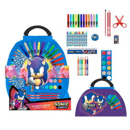 Sonic Prime Set de papeterie 50 pièces - Taille 41 x 58 x 3 cm