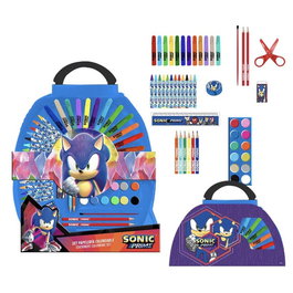 Sonic Prime Set de papeterie 50 pièces - Taille 41 x 58 x 3 cm
