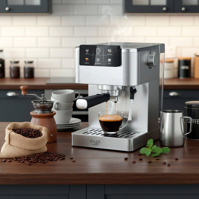 Adler Ad4390 Cafetière espresso 5 en 1 inox