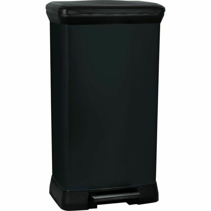 Curver Poubelle à Pédale 50 L Noir Curver Poubelle à Pédale 50 L Noir