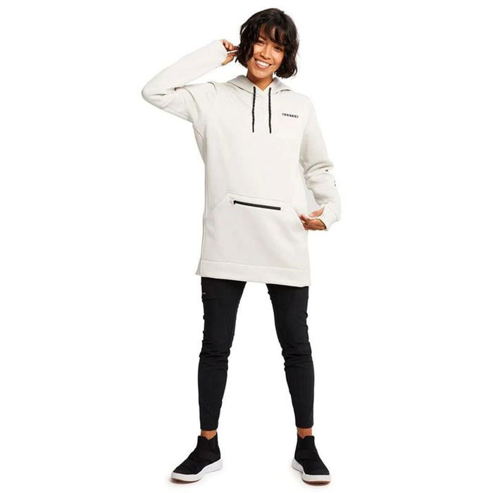 Sweat sans capuche femme Burton Oak Long Pullover Hoodie Blanc