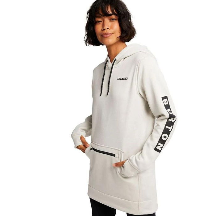 Sweat sans capuche femme Burton Oak Long Pullover Hoodie Blanc