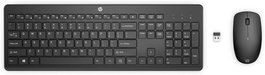 HP Clavier et Souris sans fil silencieux, Combo avec autonomie longue durée et interface USB (référence 235 WL - INT)