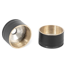 HERRAJES ALK Support latéral pour tube rond noir Ø12 mm