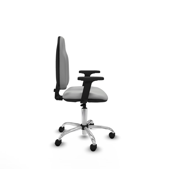 PIQUERAS Y CRESPO Chaise de bureau Algarra similicuir gris clair