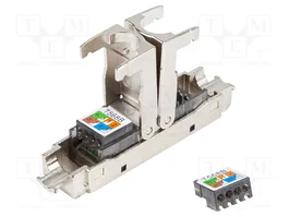 LANBERG Connecteur RJ45 Cat 6a Argent