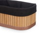 KIPIT Set de 3 organisateurs en bambou noir 2 tailles
