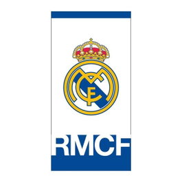 Cerdá Toalla en microfibre Real Madrid 70 cm x 140 cm, bleu - Serviette de bain pour supporter