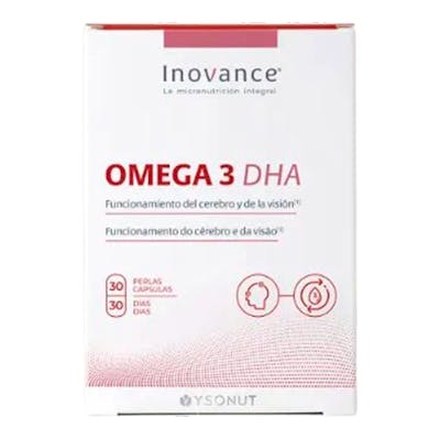 Inovance Omega 3 DHA 30Perlas Complément Alimentaire Huile de Poisson Haute Concentration DHA 600 mg Inovance Omega 3 DHA 30Perlas Complément Alimentaire Huile de Poisson Haute Concentration DHA 600 mg