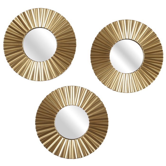Home Deco Factory Lot de 3 Miroirs Ronds 19 cm Mirage Home Deco Factory Lot de 3 Miroirs Ronds 19 cm Mirage