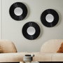 Home Deco Factory Lot de 3 Miroirs Ronds 19 cm Mirage