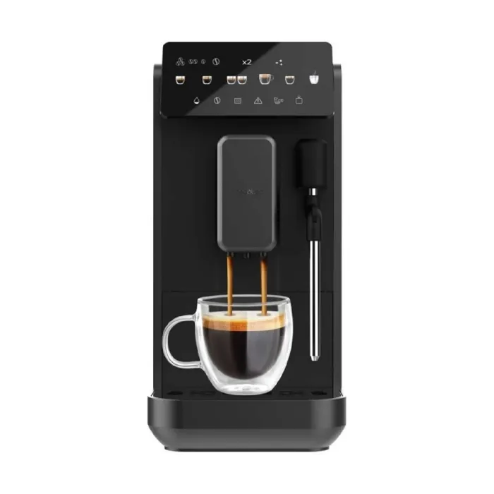 Cecotec CremmaetLungoSteam Machine à café expresso broyeur 19 bars 280g 2L 5 boissons noir