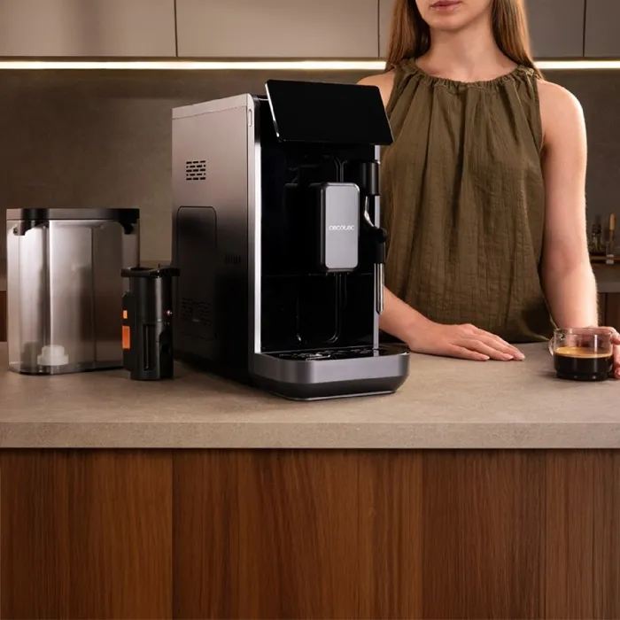Cecotec CremmaetLungoSteam Machine à café expresso broyeur 19 bars 280g 2L 5 boissons noir