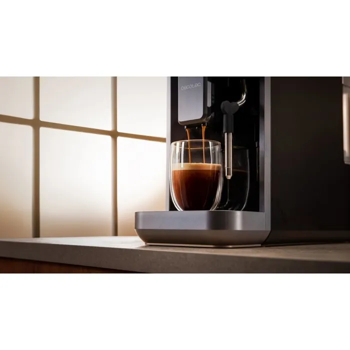 Cecotec CremmaetLungoSteam Machine à café expresso broyeur 19 bars 280g 2L 5 boissons noir