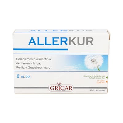 GRICAR Allerkur 40 comprimés - Complément alimentaire contre les allergies GRICAR Allerkur 40 comprimés - Complément alimentaire contre les allergies
