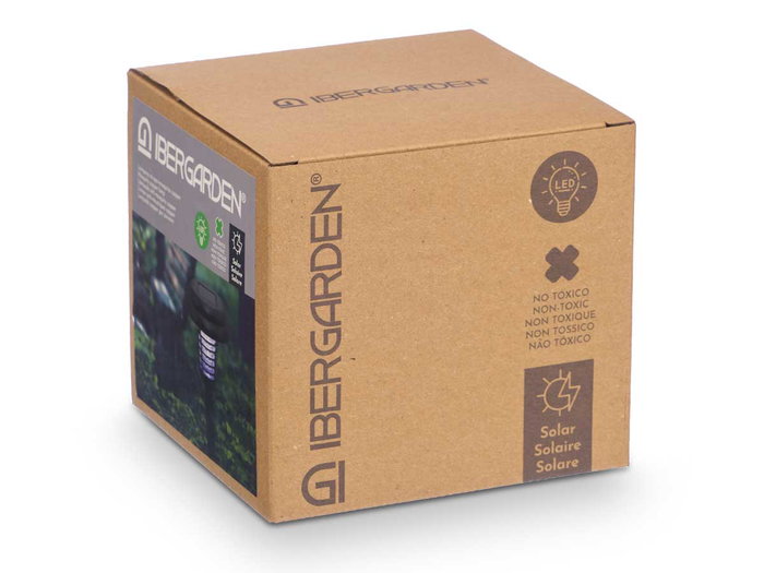 Ibergarden Balise Antimoustique Zapper 13 x 46 x 13 cm Noire Plastique Piles AA Incluses (Set de 6)