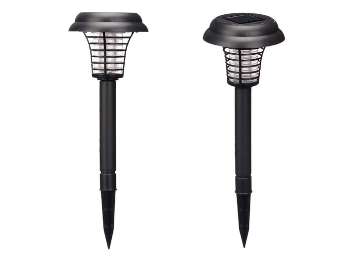 Ibergarden Balise Antimoustique Zapper 13 x 46 x 13 cm Noire Plastique Piles AA Incluses (Set de 6)