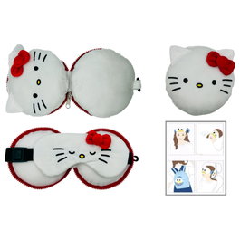 SANRIO Cojin viaje antifaz Hello Kitty