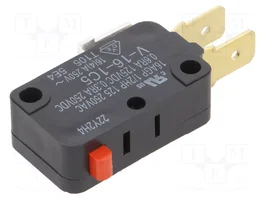Aratas Microcommutateur SNAP ACTION SPDT 16A/250VAC avec levier V-161-C5R