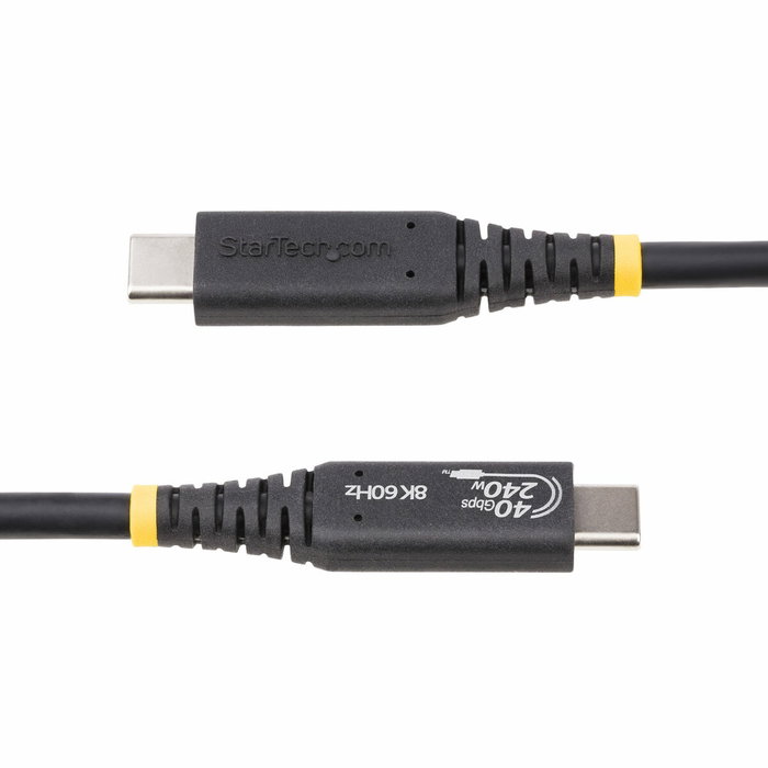 StarTech.com Câble USB4 USB-C 40 Gbps 240W 0,5 m Noir