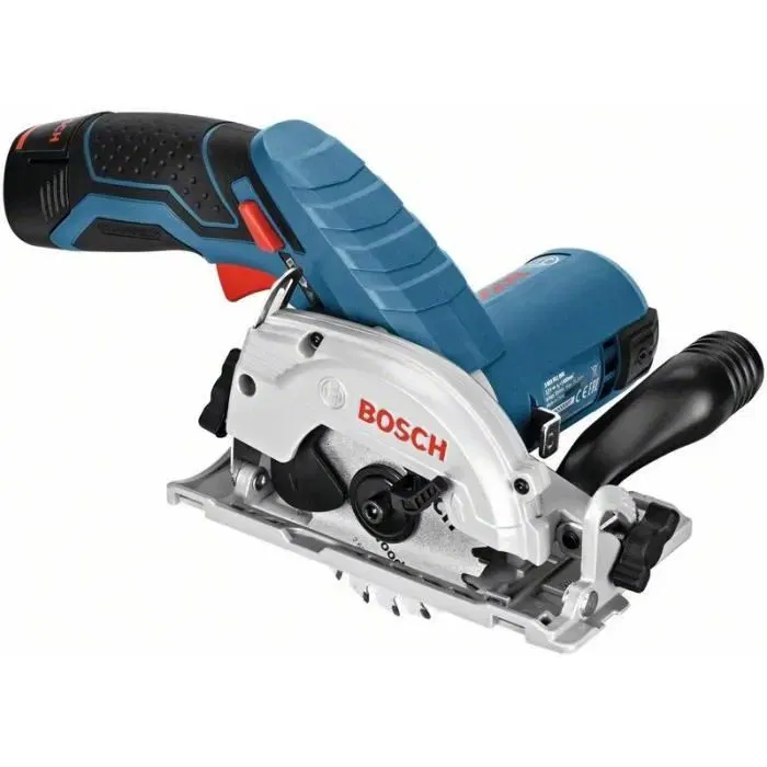 Bosch Professional Scie circulaire sans fil GKS 12V-26, Compacte 1.4 kg, Coupe 26 mm, Batterie à charge visible - Travail du bois