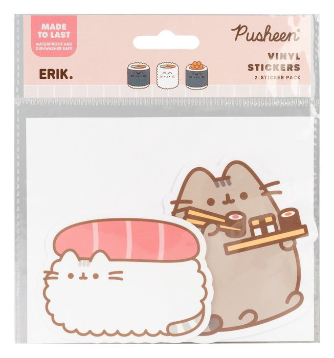 Grupo Erik Pusheen Sushi Roll Vol. 1 Set de 2 autocollants en vinyle Grupo Erik Pusheen Sushi Roll Vol. 1 Set de 2 autocollants en vinyle