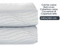 GIFTDECOR Couette Motif Eau Gris 240x260cm