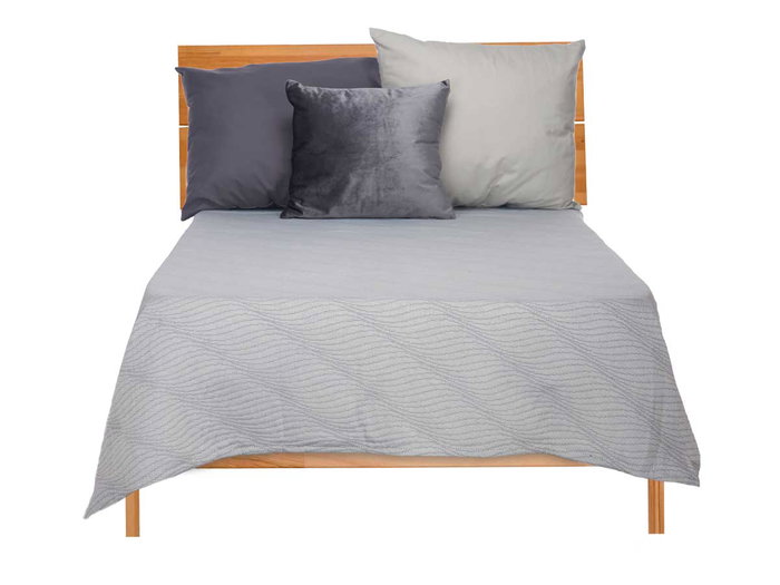 GIFTDECOR Couette Motif Eau Gris 240x260cm