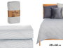 GIFTDECOR Couette Motif Eau Gris 240x260cm