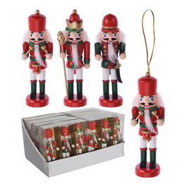Lot de 3 Casse-Noisettes en Bois 4x3x12,5 cm Couleurs et Modèles Assortis