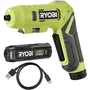 Ryobi Tournevis électrique 4V USB Lithium RSDP4-120G avec batterie 2Ah et chargeur