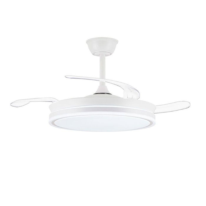 Ventilateur de Plafond CristalRecord EVO RETRAC Blanc 72 W
