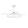 Ventilateur de Plafond CristalRecord EVO RETRAC Blanc 72 W