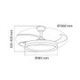 Ventilateur de Plafond CristalRecord EVO RETRAC Blanc 72 W