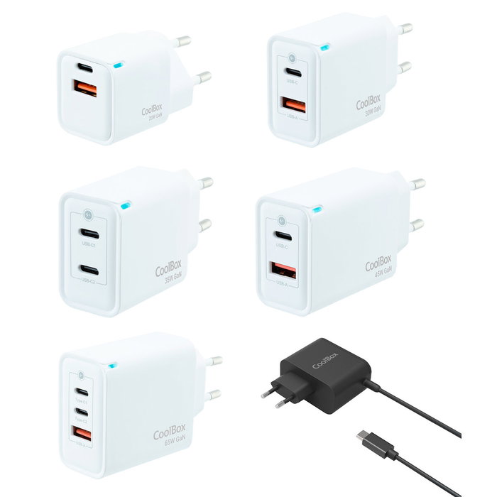 Chargeur mural CoolBox COO-PACK-GAN