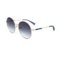 Longchamp LO143S 719 Lunettes de soleil femme monture métallique ronde UV400 58-19-140 mm