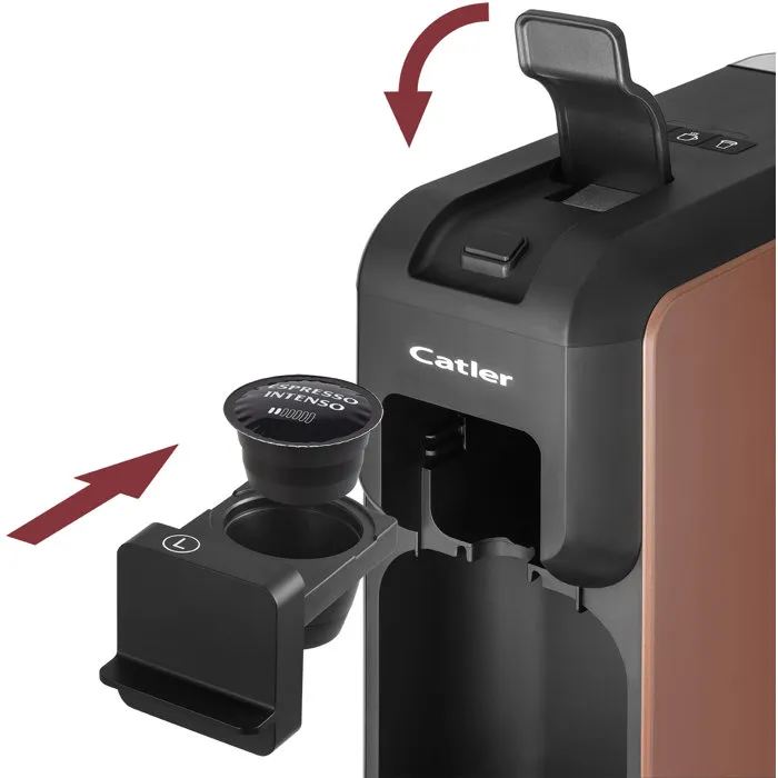 Catler Porto ES 701 - Machine à café compatible Dolce Gusto, Nespresso et café moulu - Noir/marron Catler Porto ES 701 - Machine à café compatible Dolce Gusto, Nespresso et café moulu - Noir/marron