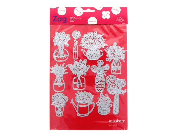Misskuty Lot de 11 emporte-pièces fins ZAG Fleurs et Plantes