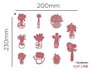 Misskuty Lot de 11 emporte-pièces fins ZAG Fleurs et Plantes