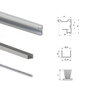 Emuca Kit de ferrures pour Placard 90 2 portes coulissantes et armoire à fermeture souple, profilé Vall, épaisseur 19mm, panneaux non inclus, anodisé mat