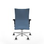 Piqueras Y Crespo Chaise de bureau Albacete confidente, bleu ciel, mécanisme synchrone, bras 1D