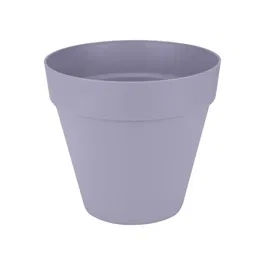 Elho Pot de fleurs Loft Urban Rond avec roues Violet Ø 38.5 x H 35 cm - Extérieur - Réservoir d'eau intégré - 100% recyclé