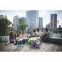 Elho Pot de fleurs Loft Urban Rond avec roues - Violet - Ø 38.5 x H 35 cm