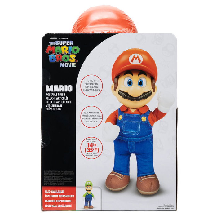 JAKKS PACIFIC Peluche Super Mario - La Pelicula Super Mario Bros - 30 cm