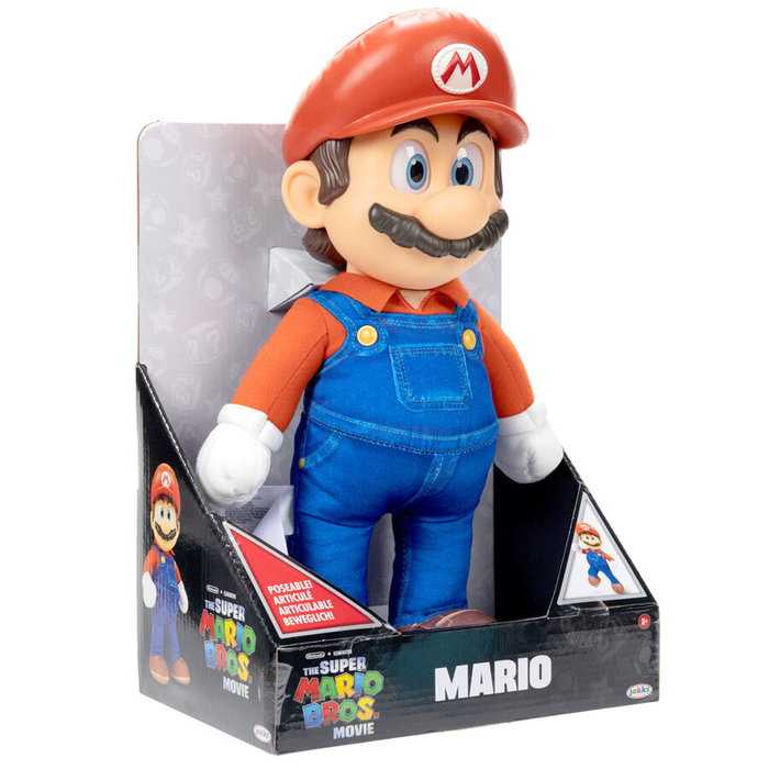 JAKKS PACIFIC Peluche Super Mario - La Pelicula Super Mario Bros - 30 cm